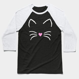 Cat   Funny Retro Clothes Paw Face Baseball T-Shirt